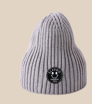 Bonnet Enfant Unisexe Fashion Côtelé en Laine