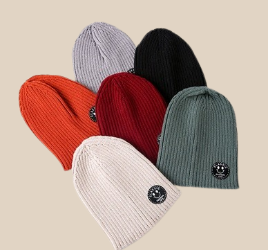 Bonnet Enfant Unisexe Fashion Côtelé en Laine