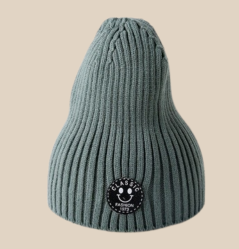 Bonnet Enfant Unisexe Fashion Côtelé en Laine