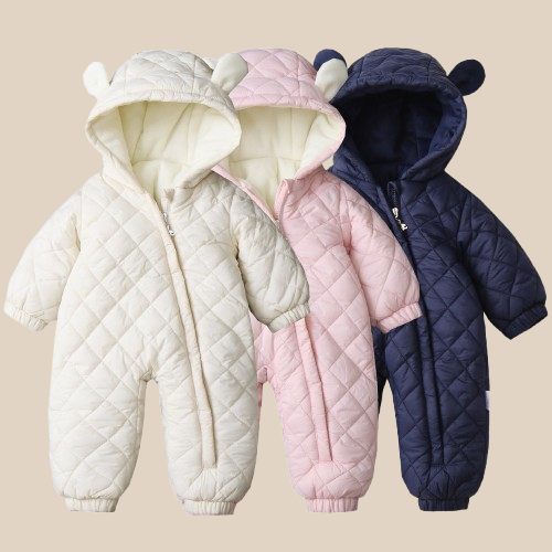 Combinaison Enfant à Capuche avec Oreilles - Doublure Polaire Épaisse